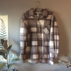 Tan Fleece Button-Up | L